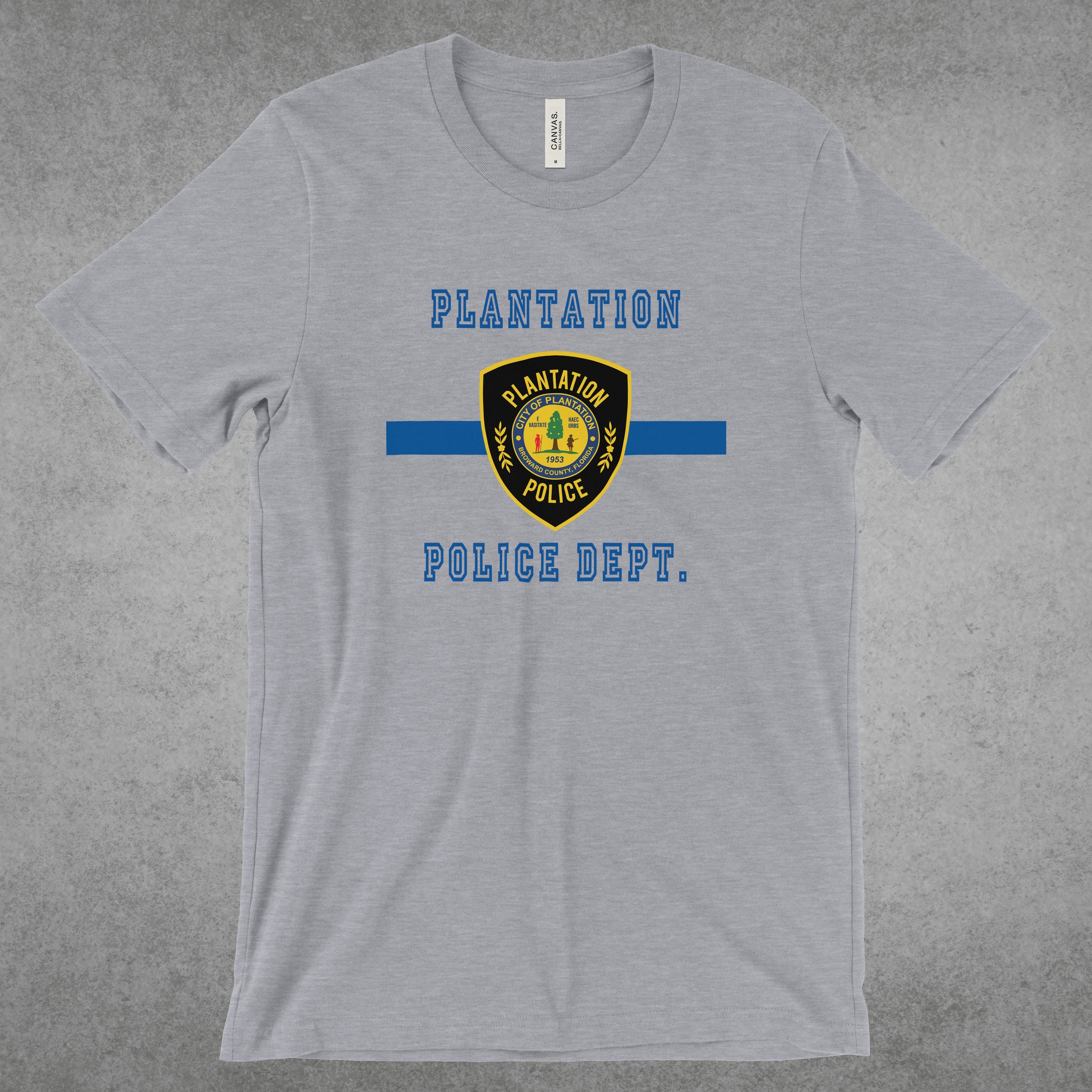 Plantation Police Thin Blue Line Shirt