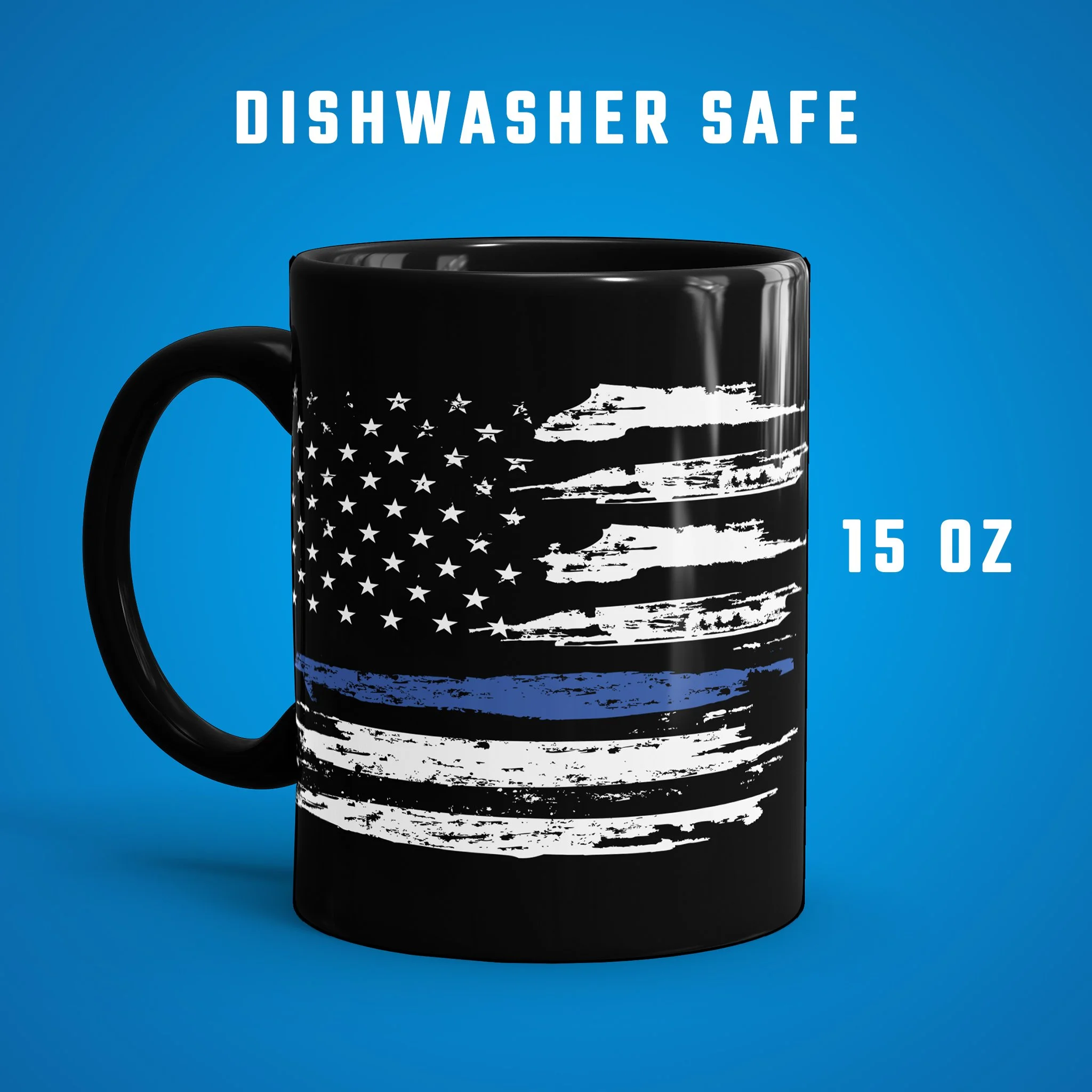 Thin Blue Line Coffee Mug