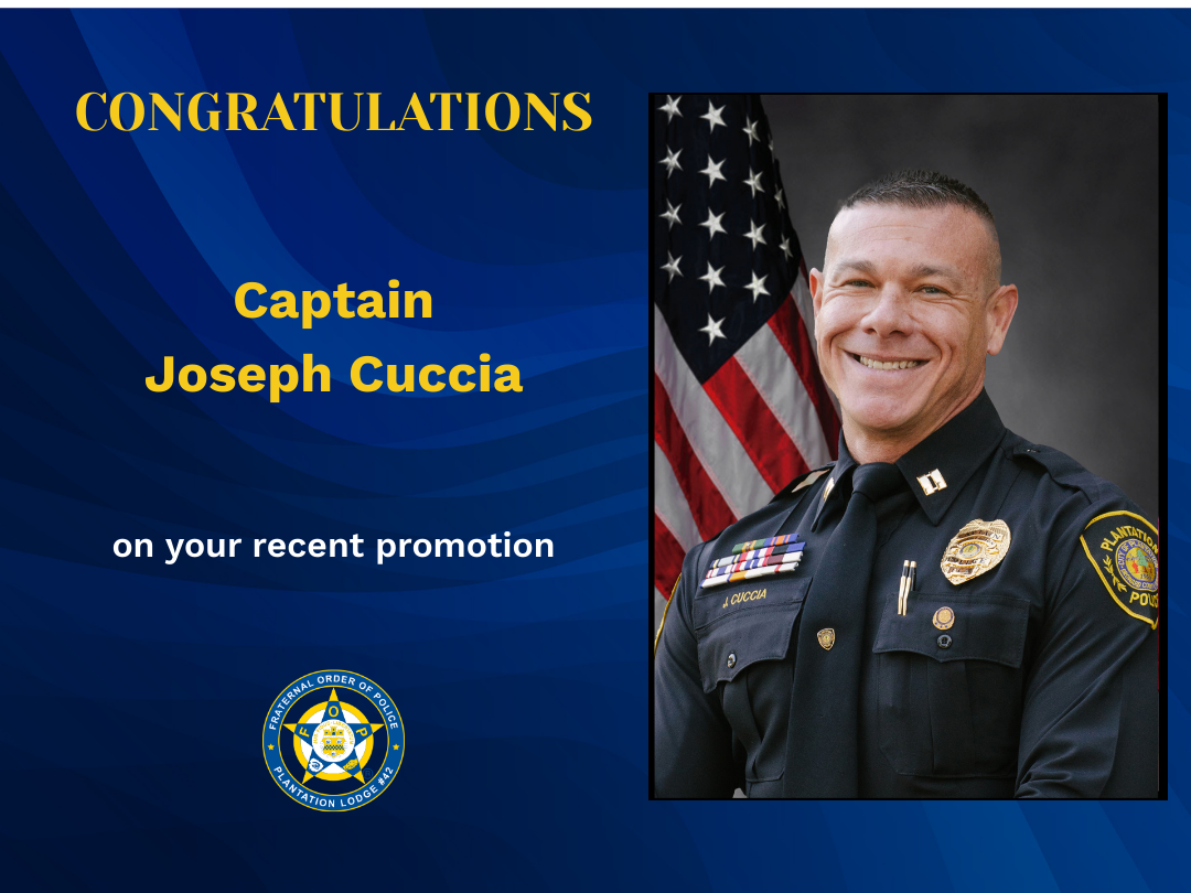 Promotion - Captain Joseph Cuccia