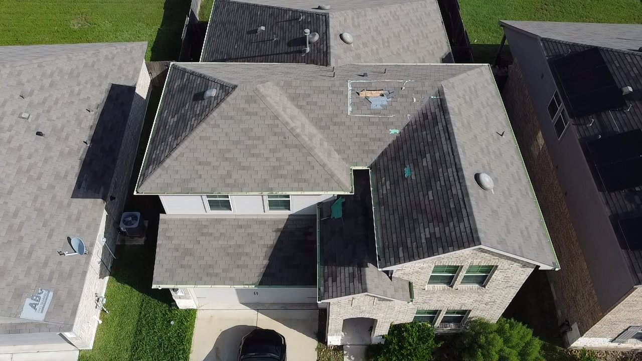 visible storm damage