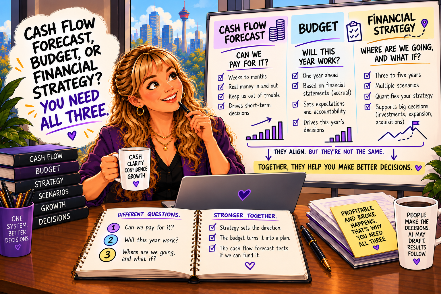 Cash Flow Forecast, Budget, or Financial Strategy? You Need All Three.