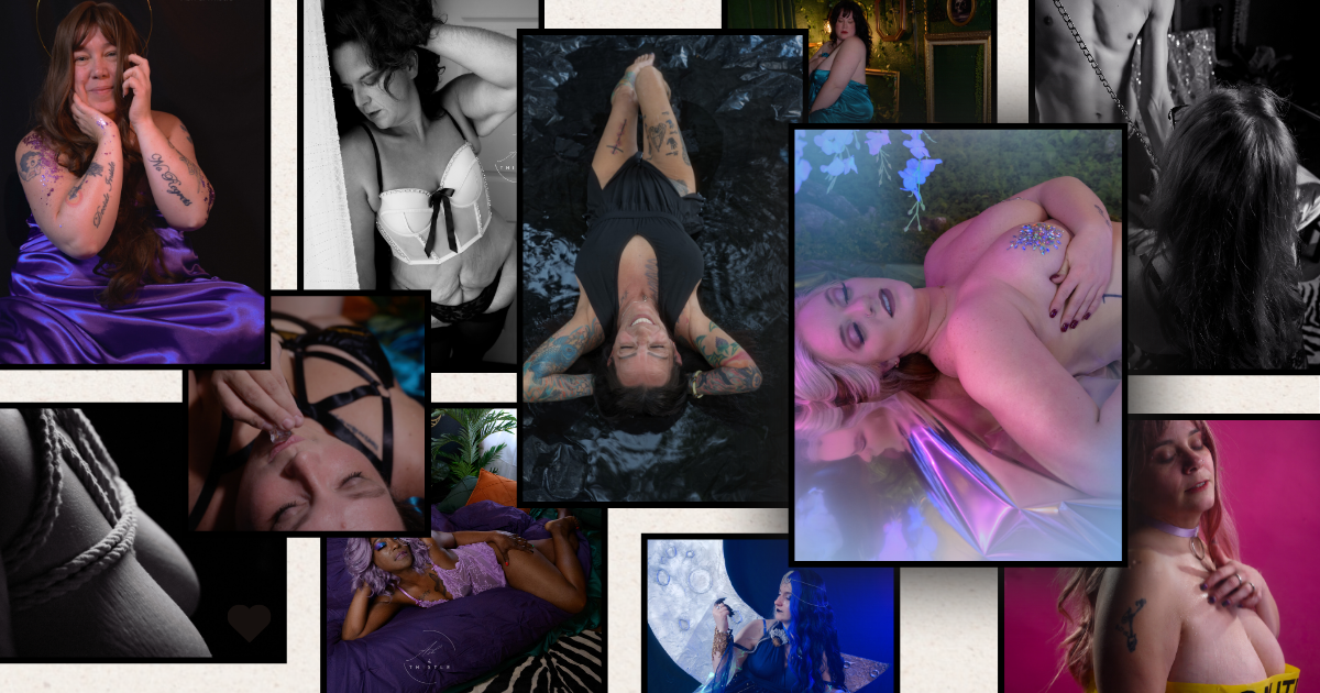 Toledo ohio boudoir. 11 different sized women some plus size in a grouping to show photography skills