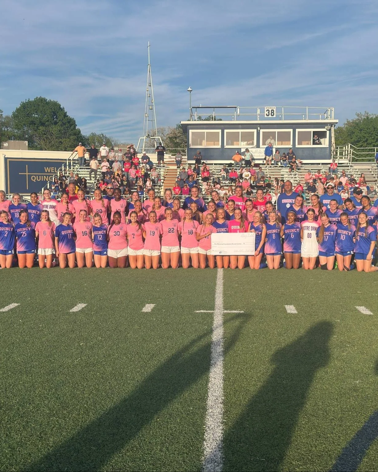 Photo drop from this past weekend at QND where the @qhsgirlssoccerrr  team was hosted by the qndgirlssoccer for their annual Pink Night game!!!