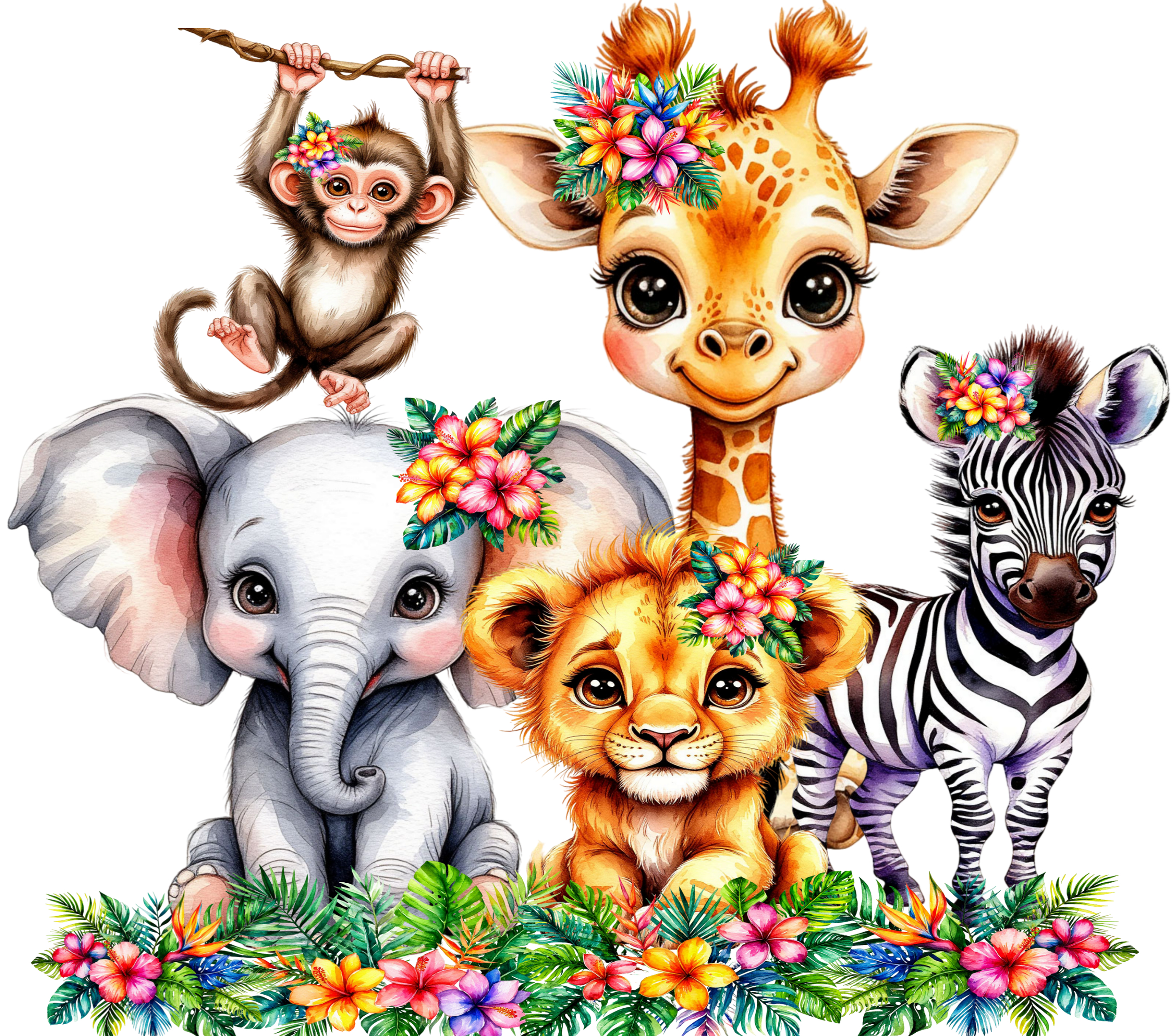 Cute Safari Baby Animals.png