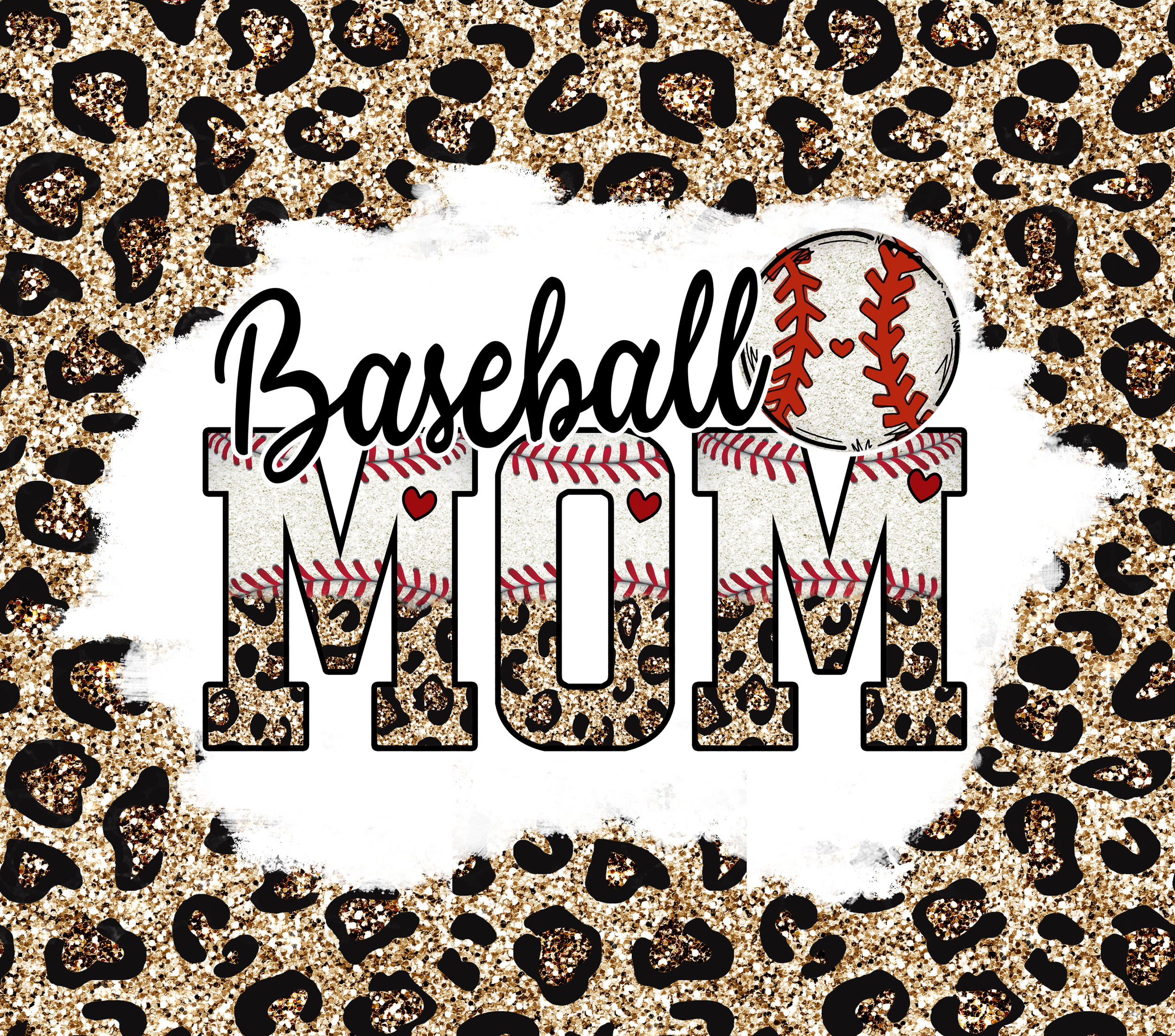 baseball mom leopard gold seamless glitter Straight.png
