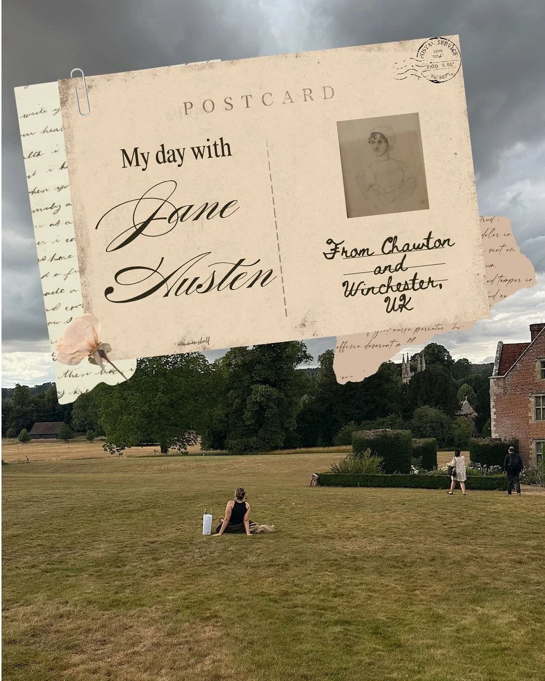 The most magical day with Jane Austen &mdash; wandering her world, walking where she walked, reading her words, and feeling her spirit take shape around me ✒️📜🌿☕️