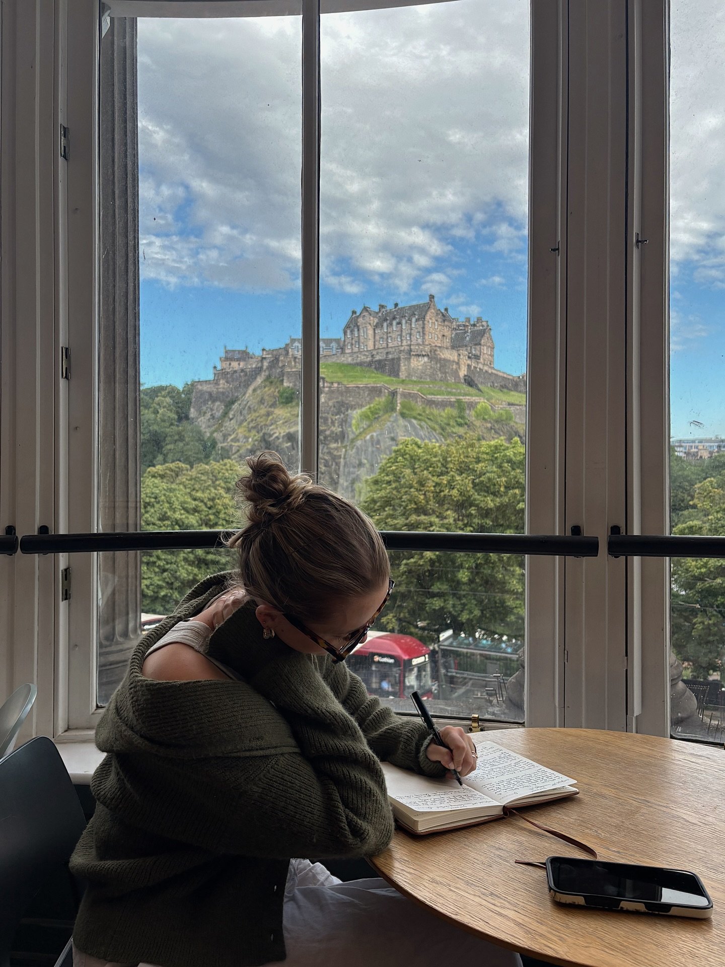 Throwback to journaling at the coolest cafe and bookstore I&rsquo;ve ever been to, purely because of this view 💌