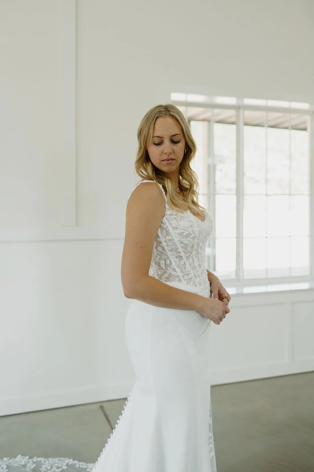Lace Bridal Dress With Sparkle
