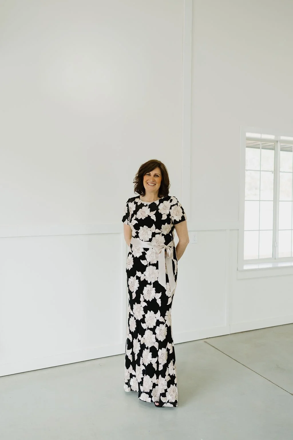 Floral Mother of the Groom Dress