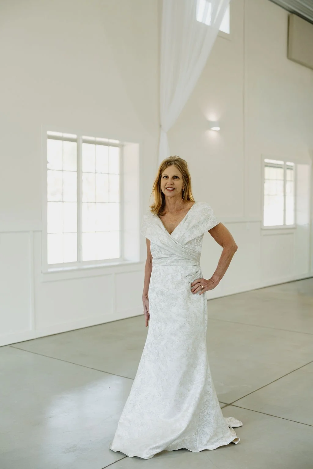 White Mother Of The Bride Dress