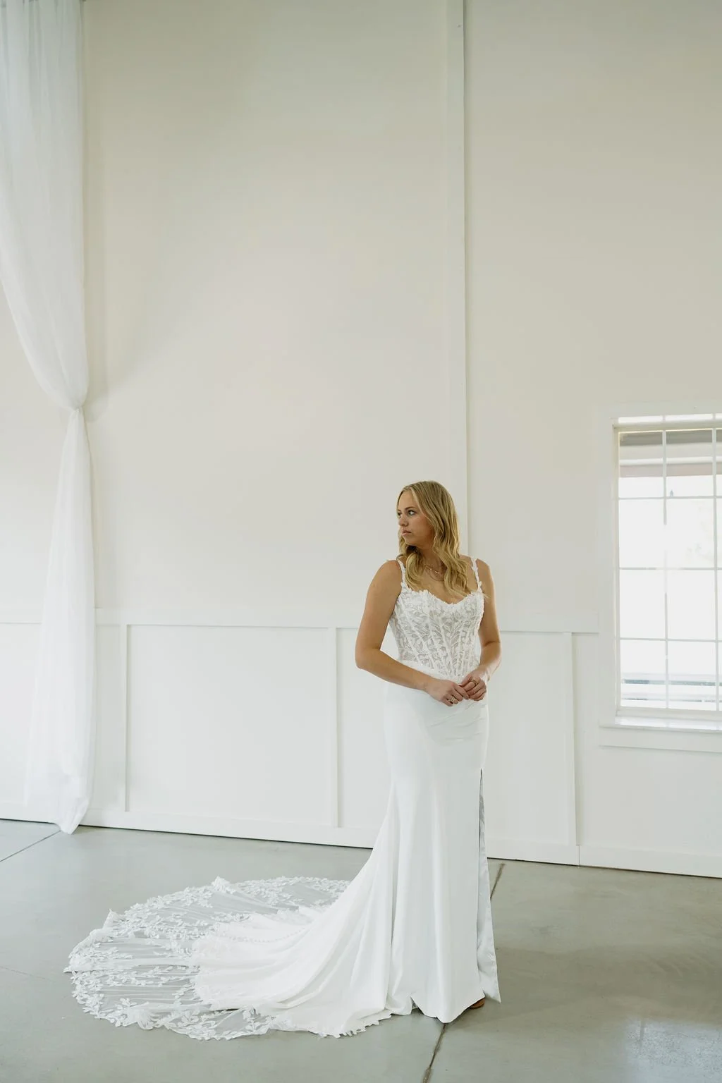 Lace Bridal Dress With Sparkle