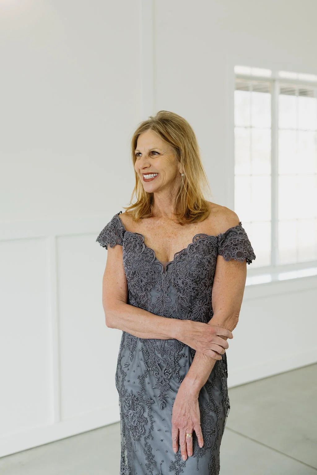 Charcoal Mother of the Groom Dress