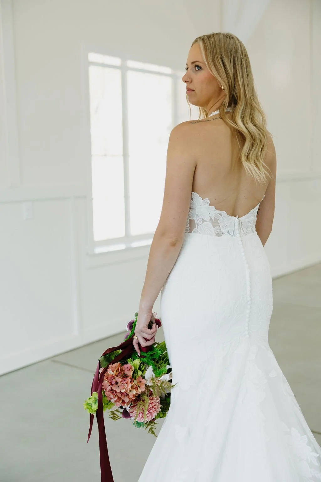 Halter Top Wedding Dress
