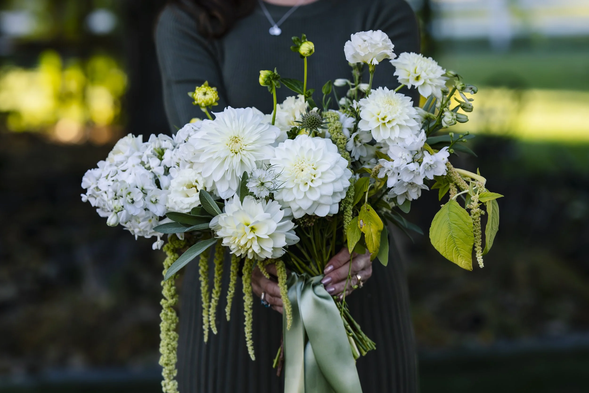The Classic White bouquet by Ella June Gardens