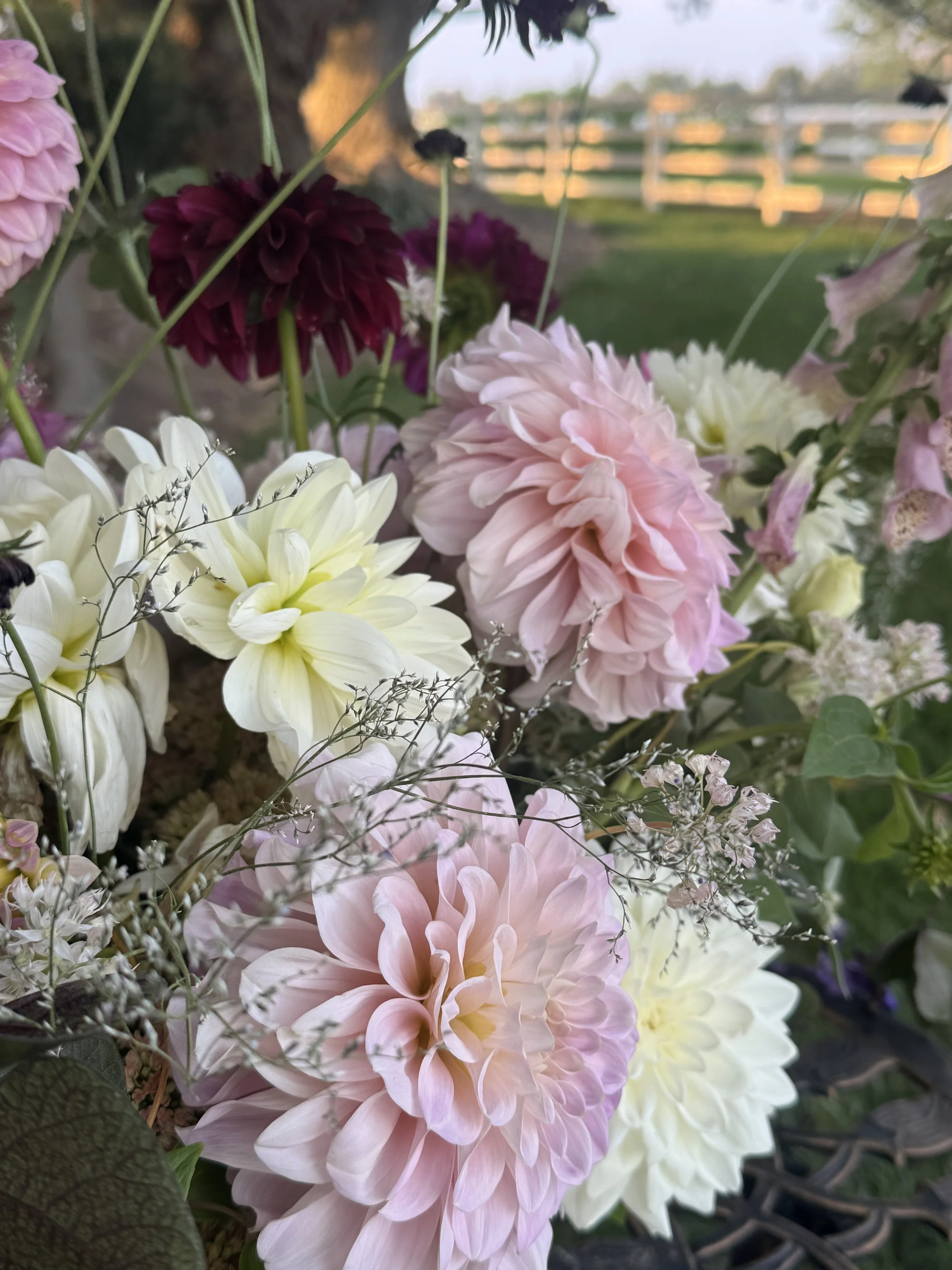 Sweetheart late summer  bouquet by Ella June Gardens