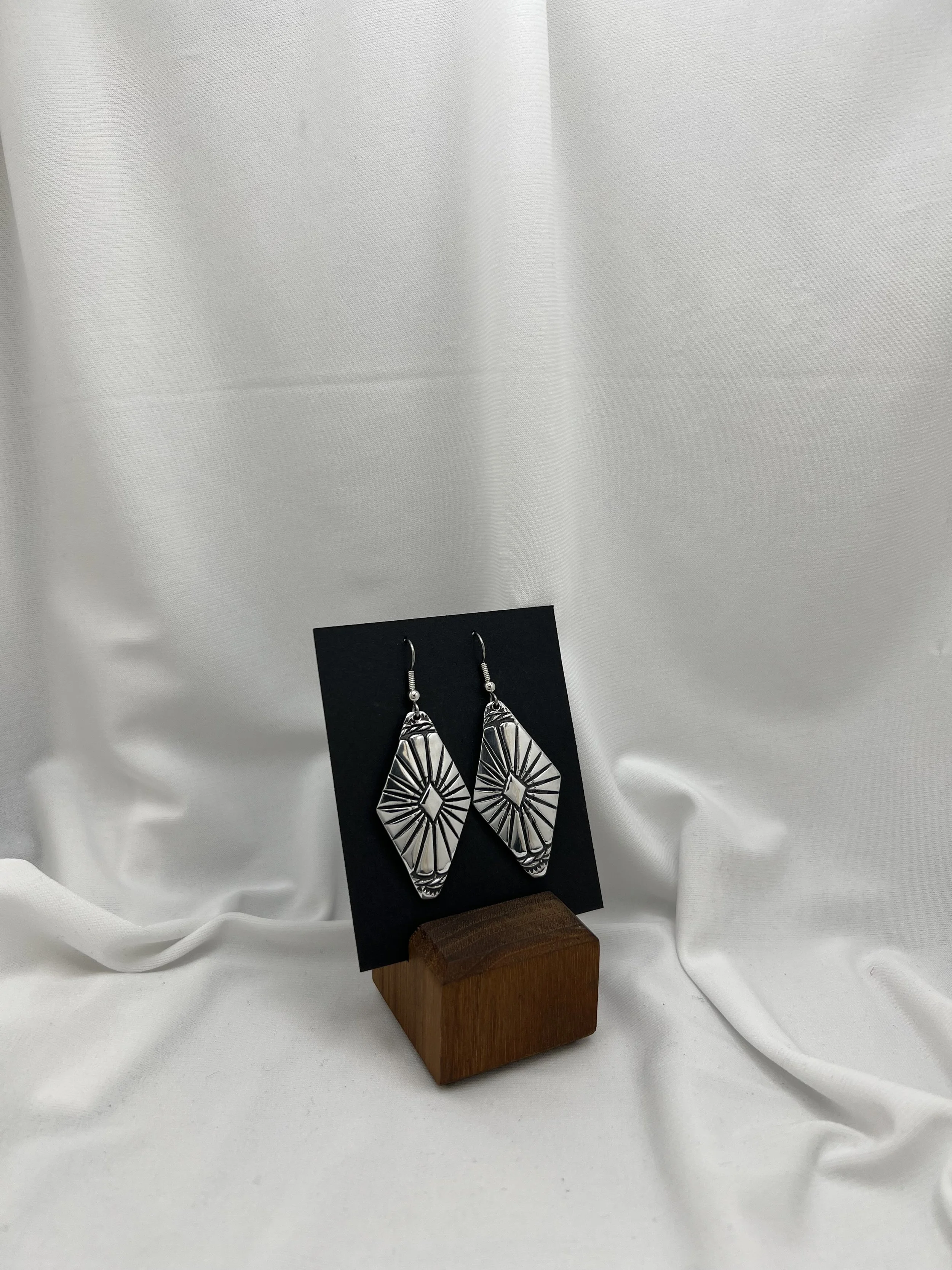 M Southwestern Diamond Shaped Earrings