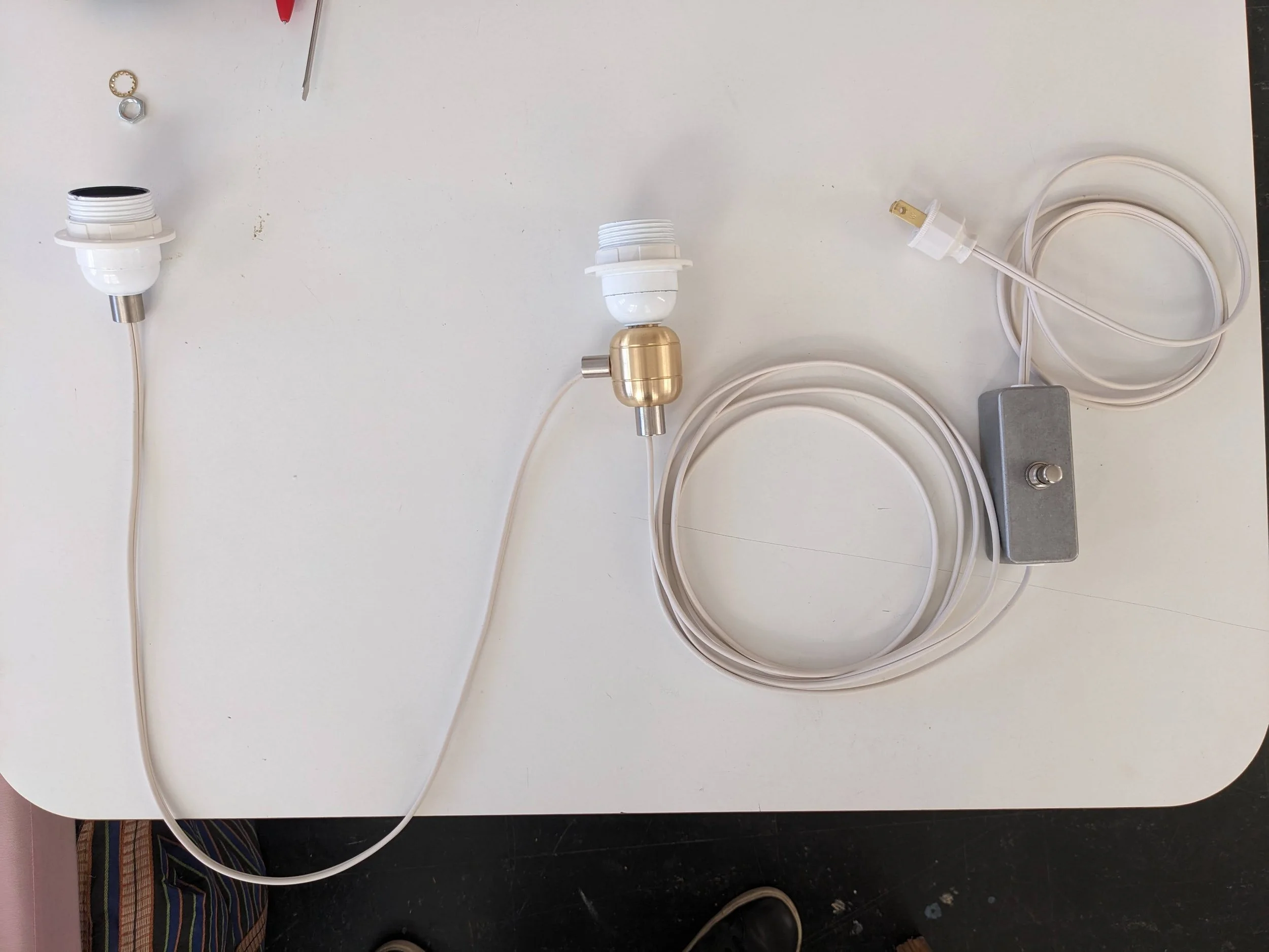 Custom Switchbox and Wiring for Two-Light Pendant