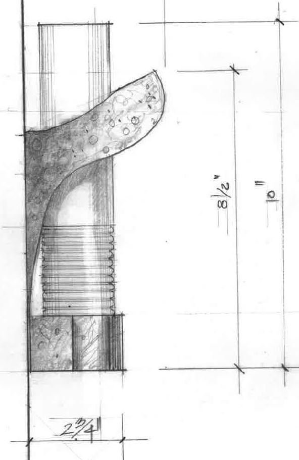 Dimensioned client sketch
