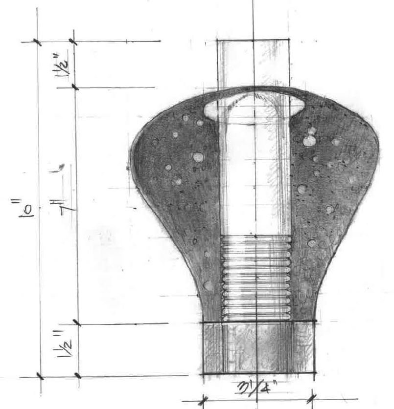 Dimensioned client sketch