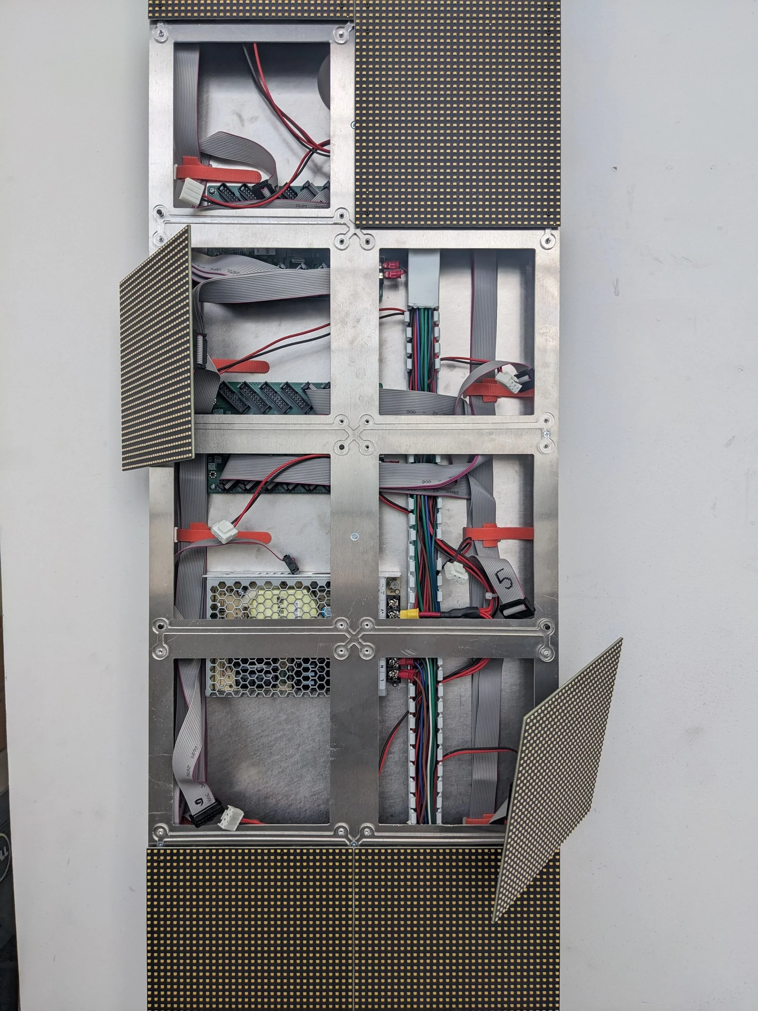 Partially disassembled board 