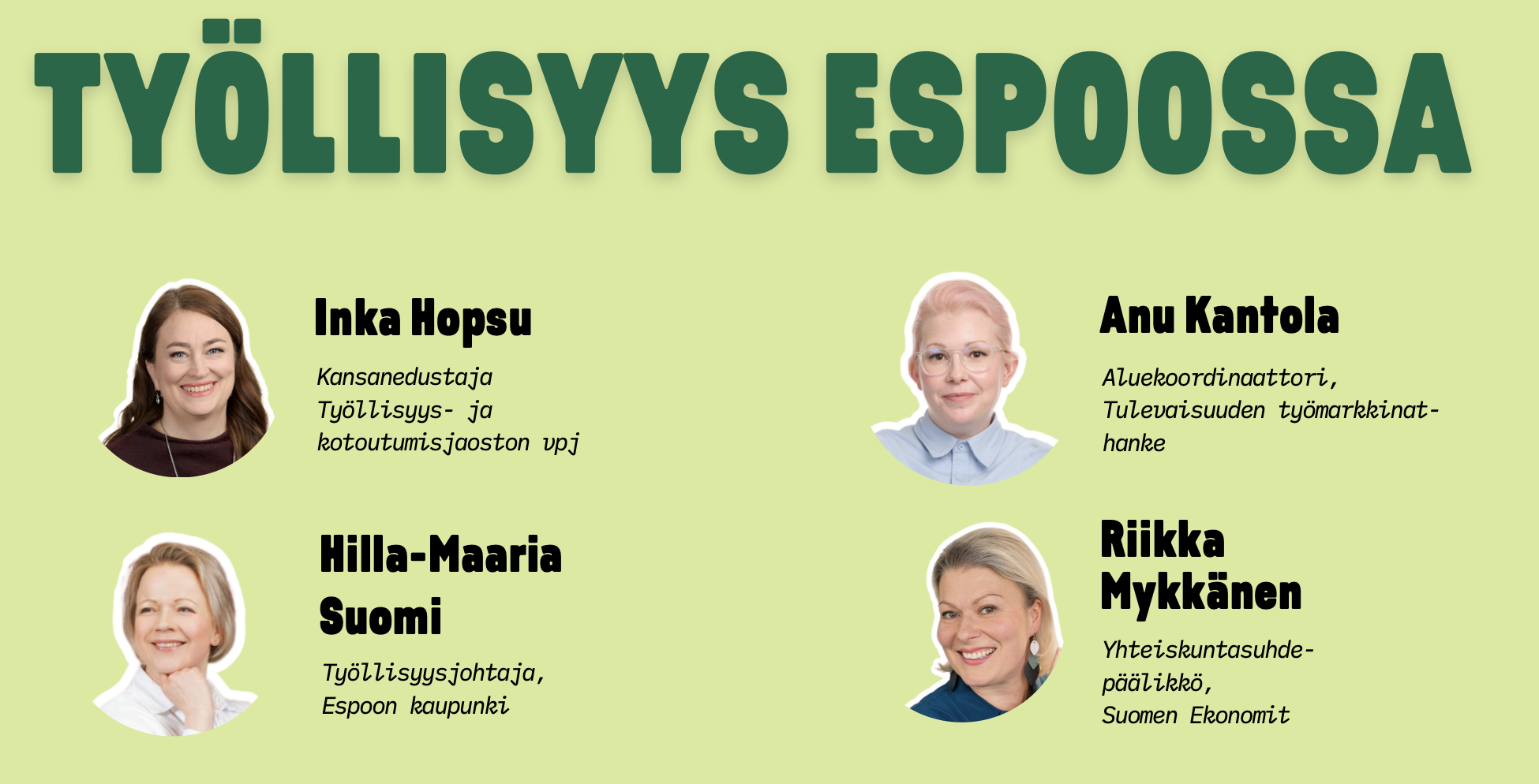 Keskustelutilaisuus: Espoon Vihreät