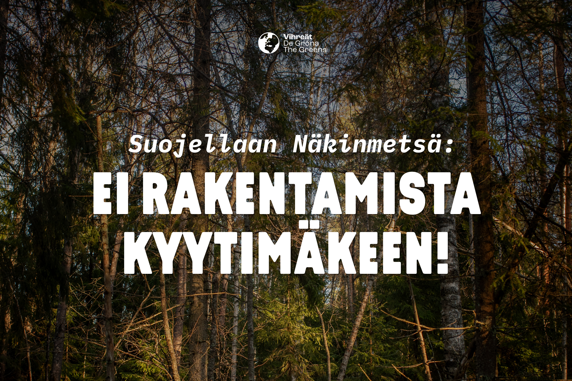 Kyytimäen kaava vaarantaa Näkinmetsän ekologisen yhteyden