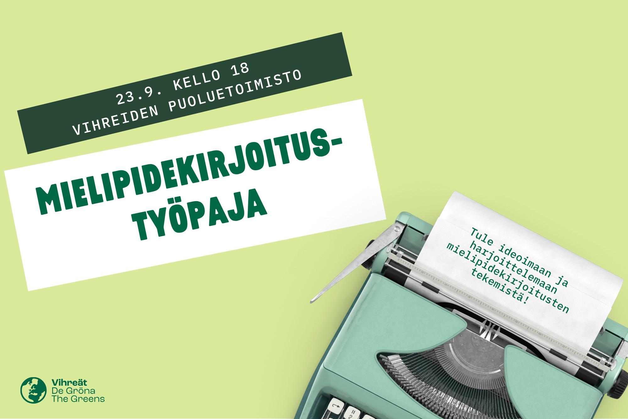 Mielipidekirjoitustyöpaja