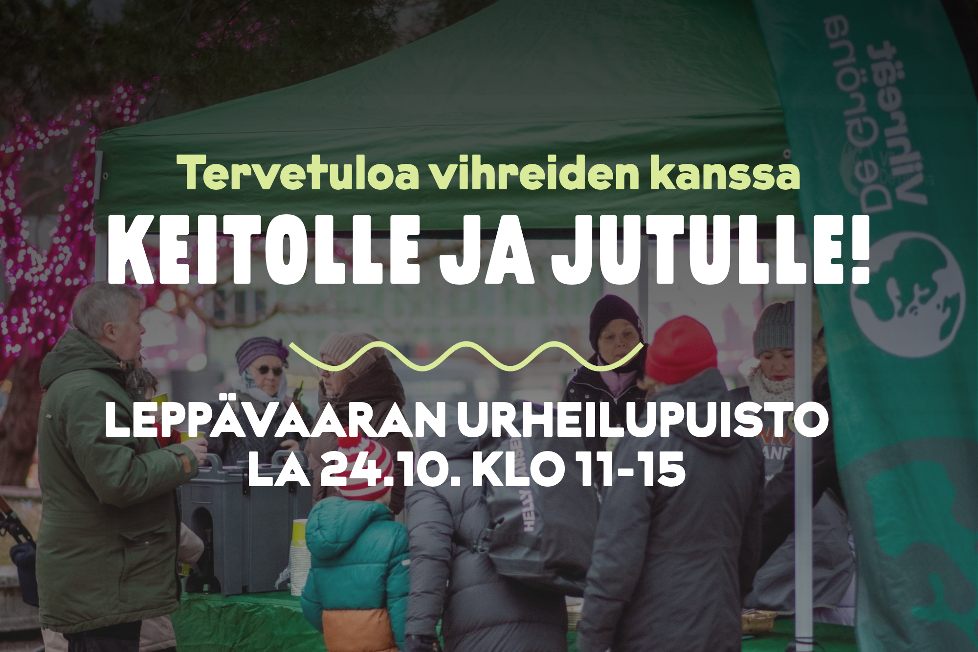Vihreät Leppävaaran urheilupuistossa