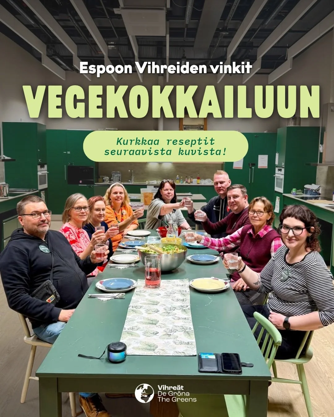 Kokoonnuimme sunnuntaina Lippulaivan kirjastossa kokkailemaan vegeruokaa. Kiitos kaikille osallistujille mahtavasta iltap&auml;iv&auml;st&auml;! 💚

Teimme yhdess&auml; tofuwokkia, vegaanista caesarsalaattia ja muhkeaa omenapiirakkaa. Kaikki kolme ma