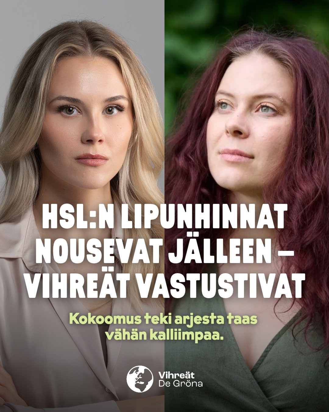 HSL-liput kallistuvat taas. Kokoomus, perussuomalaiset ja RKP kannattivat korotusta, vihre&auml;t &auml;&auml;nestiv&auml;t vastaan. 🚌

HSL:n hallitus p&auml;&auml;tti nostaa joukkoliikenteen lippujen hintoja 1,8 prosenttia vuodelle 2027. Vihreiden 