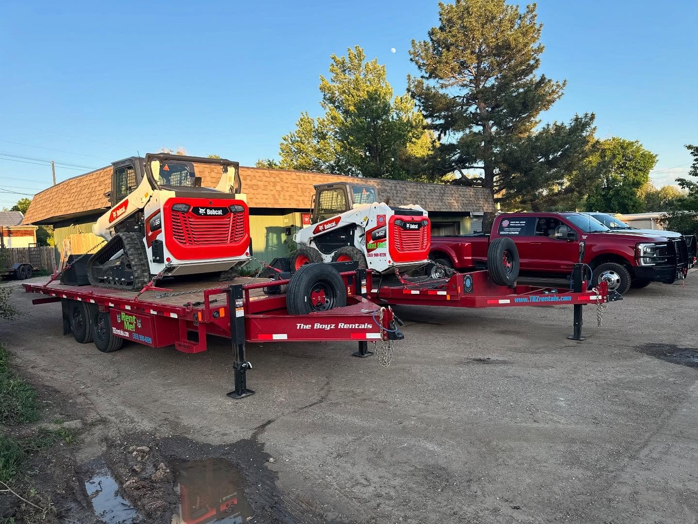 The BRAND NEW Bobcat twins all loaded up &amp; ready to head off to their respective job sites before the suns even up tomorrow morning. The Boyz know your hard work doesn&rsquo;t stop on the weekend, so neither do we. We&rsquo;re proud to be your #1