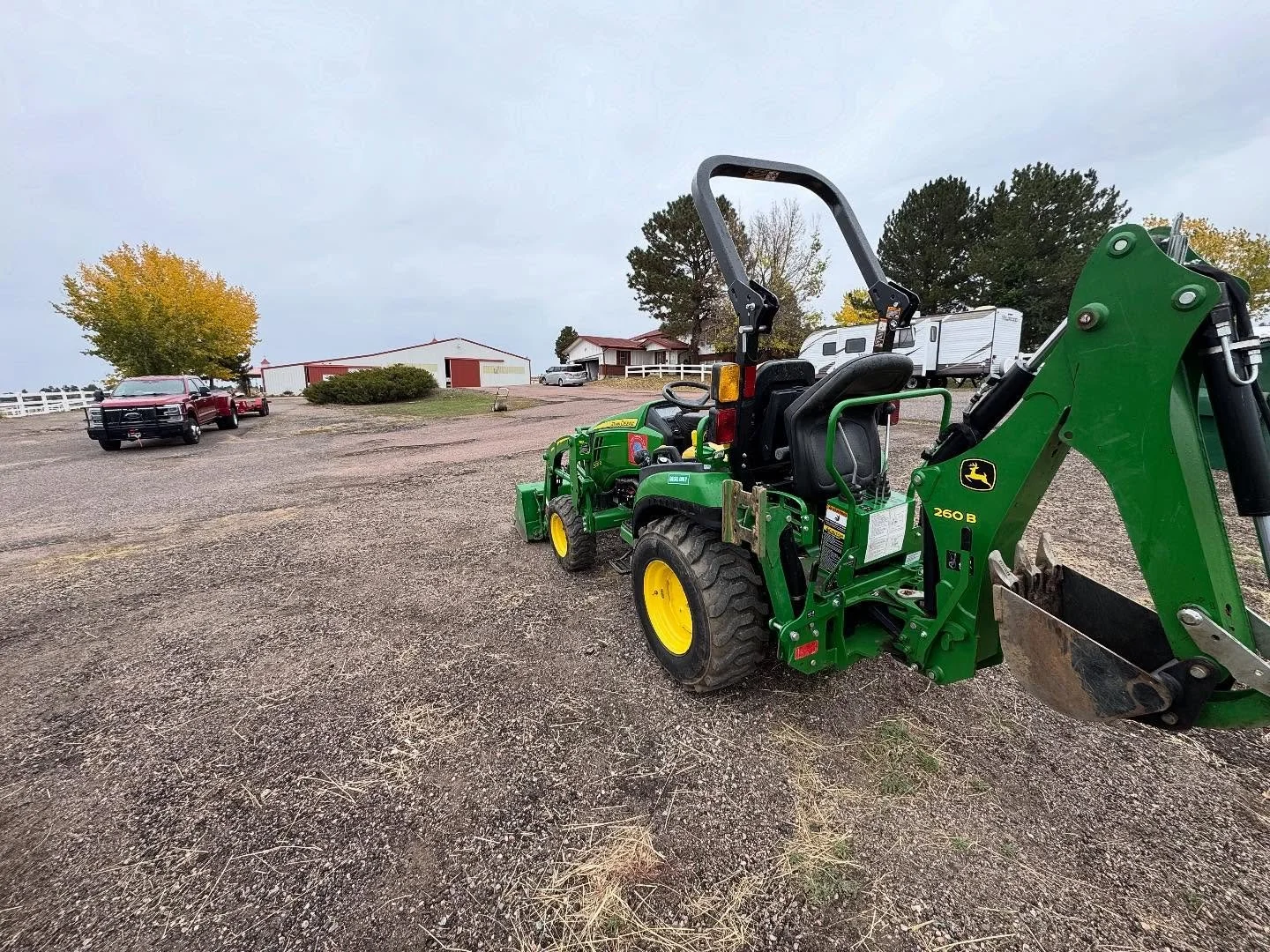 Taking care of everyone, including the animals! Last week The Boyz donated and delivered our John Deere 2025R loader/backhoe to a local horse organization who teaches youth basic care and riding skills. We couldn&rsquo;t be happier to support local o