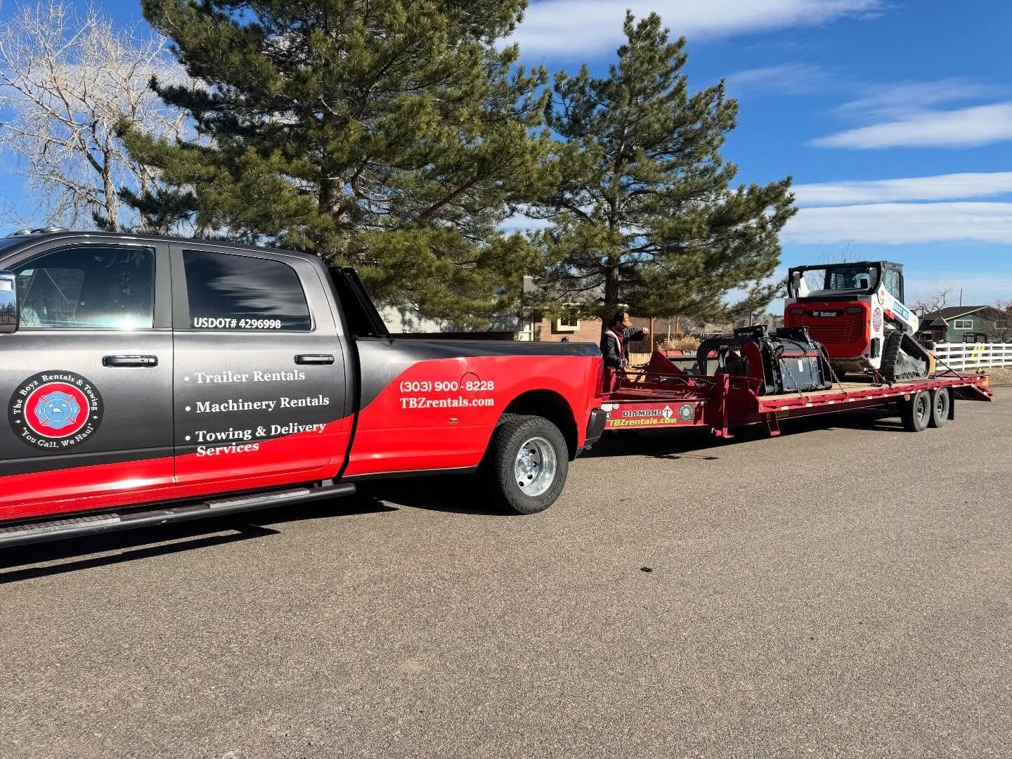 Hard work, works! This weekend your team from The Boyz delivered one of our T66 tracked skid steers with a concrete breaker, grapple bucket, and 74&rdquo; HD smooth bucket for a land clearing and cleanup project by a local homeowner. This repeat cust