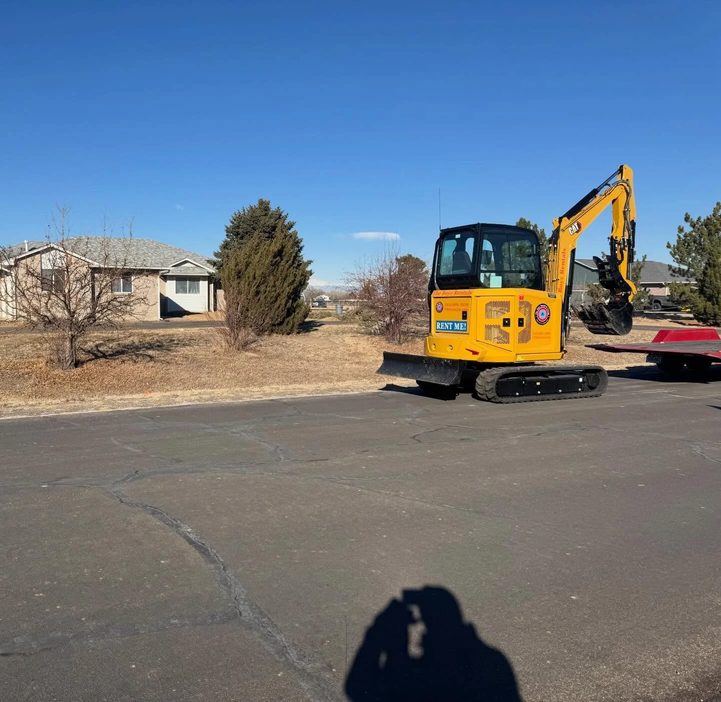 Weekend Project? We&rsquo;ve got you covered! This morning The Boyz delivered one of our brand CAT 304 Excavators to a customer in Lochbuie who&rsquo;s doing some major land clearing and trenching work for an out building. Contractor, home owner, or 
