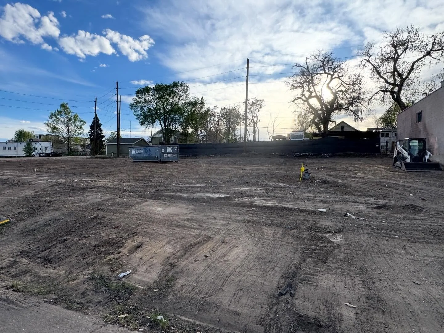 Calm after the chaos. Last week, this lot in Denver had large amounts of debris included burned structures, fallen trees, and more from a fire.. Now, it&rsquo;s cleaned up, smoothed out, and ready to rebuild. We were proud to support our incredible c