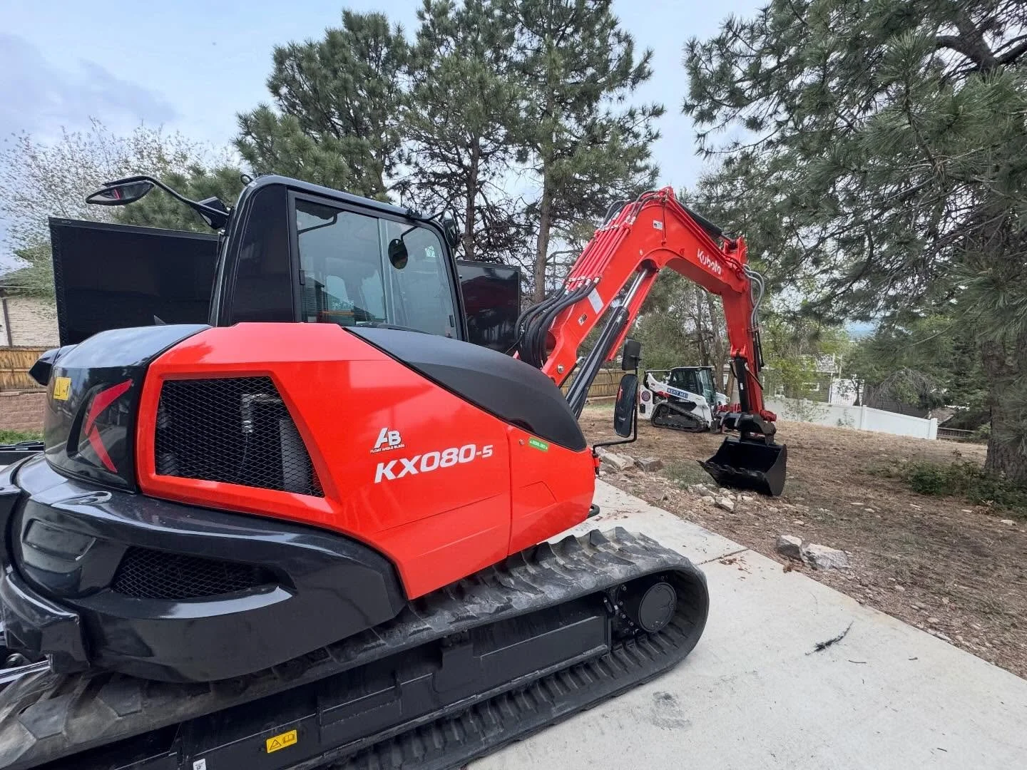 BRAND NEW Machine, already ON RENT! Today your team at The Boyz picked up our BRAND NEW 19,500lbs Kubota KX080-5 Excavator AND delivered her right away to a patiently waiting renter who&rsquo;s doing a large remodel and landscape refresh at a home in