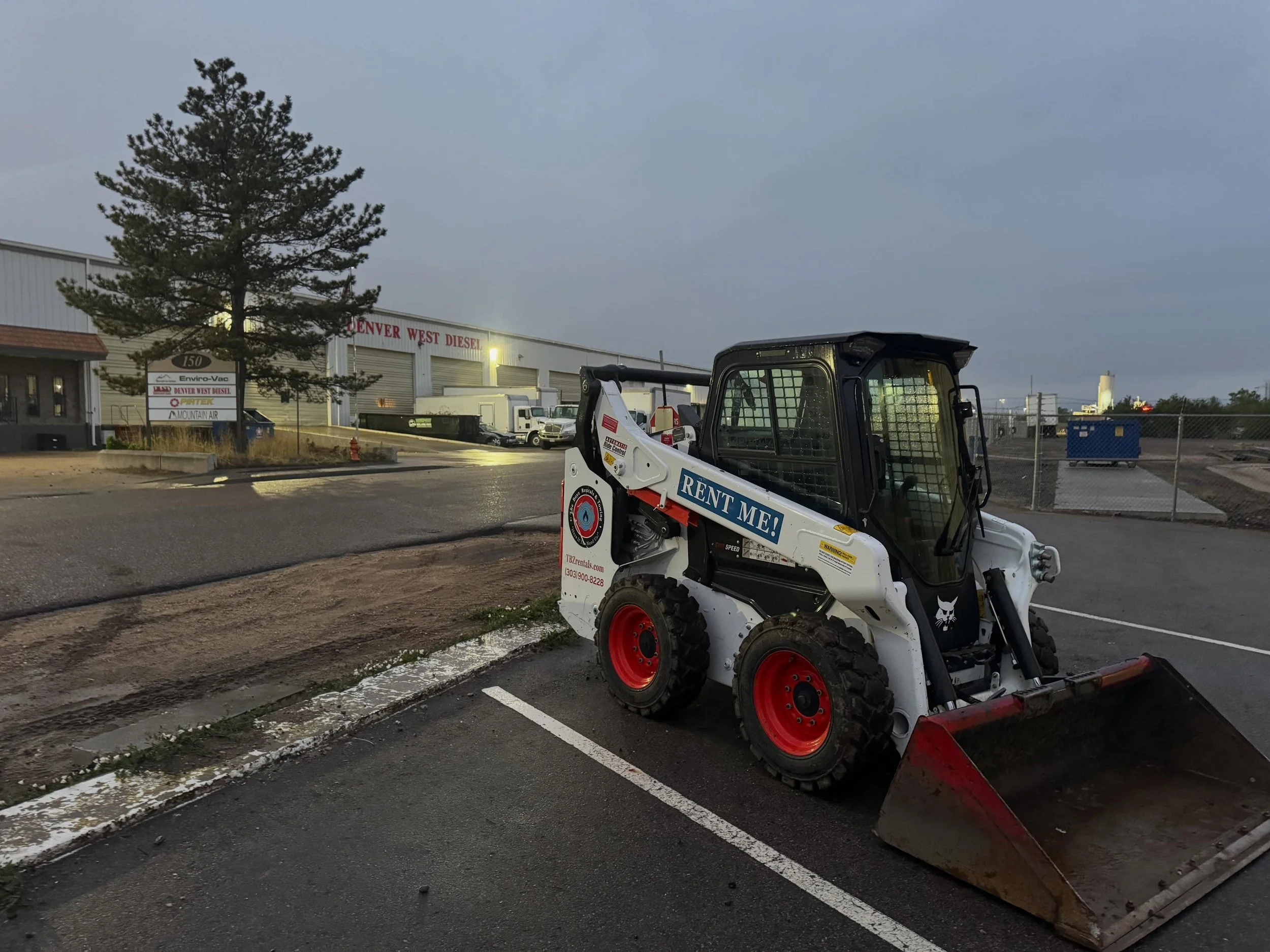 Need a skid for lot maintenance at your industrial facility? We&rsquo;re your Boyz! And the folks at Burnt Floor Concrete couldn&rsquo;t agree more! Happy to be here, Proud to Serve. Trailer Rentals, Equipment Rentals, Towing &amp; Delivery Services.