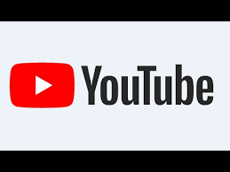 YouTube logo with red play button and black text.