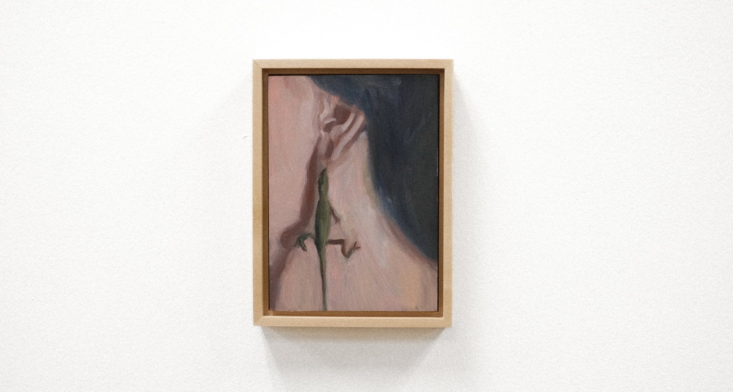 pearl (keep this one inside,) Oil on Panel, 5x7”, 2025