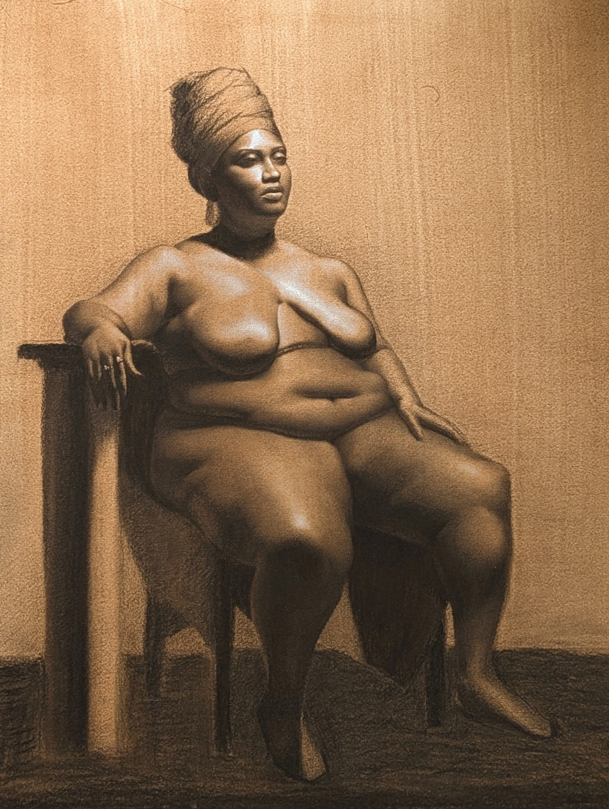 They’re Lovely - Chalk and Charcoal, 18”x24”