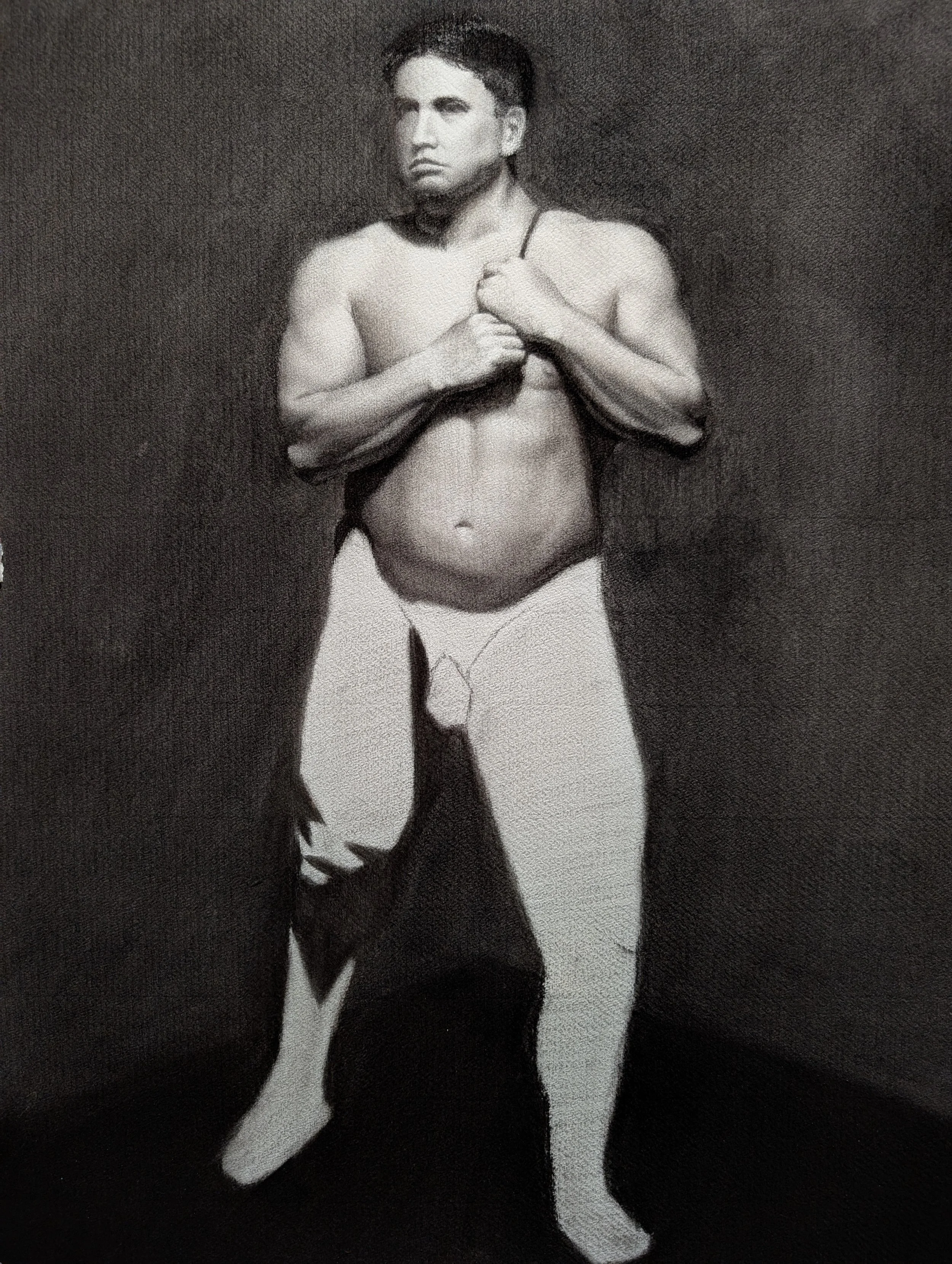 Building the Body - Charcoal, 11"x17"