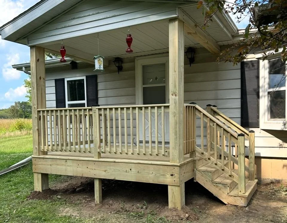 New deck and stairs