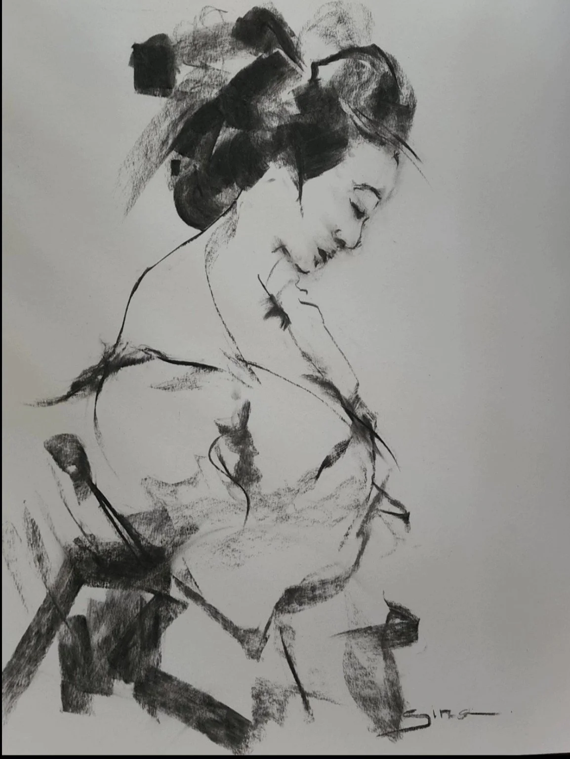 cole_gina_Geisha series_charcoal.jpg