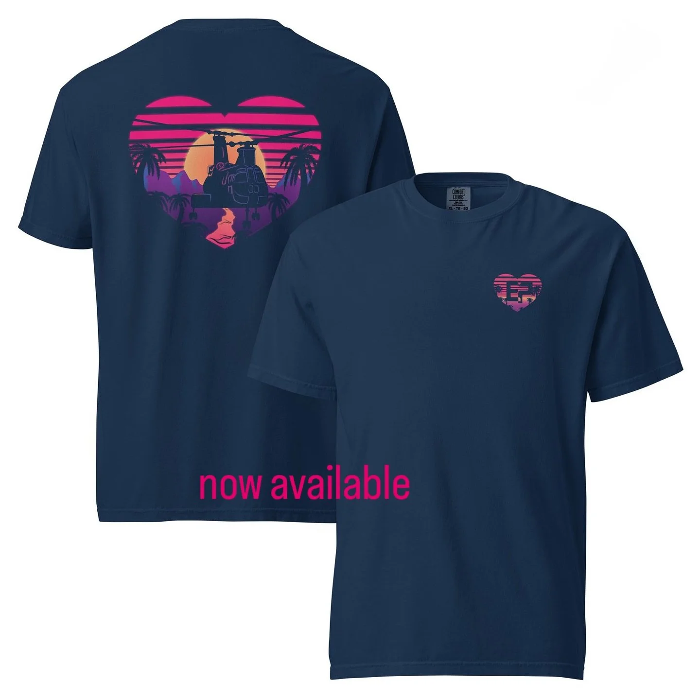 Get your I Heart Phrogs retro vaporwave tee now. #retroaesthetic #phrogsforever #militaryaviation #navalaviation #helocopter #veteranowned