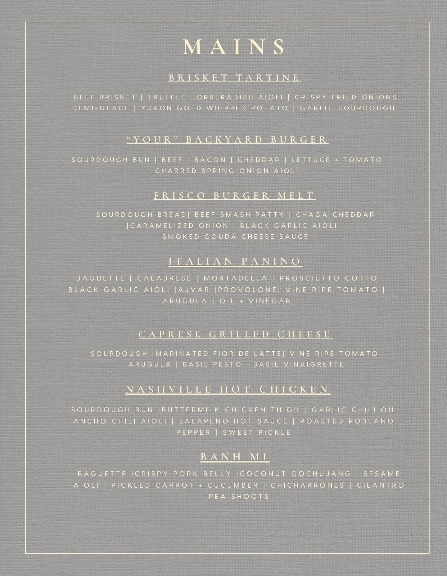Introducing our Opening Mains Menu!!! Can&rsquo;t wait to have you come try our incredible dishes featuring @bontonbakery @rosewood.farm.strathcona @meat.me.at.codiak @lakeside_farmstead @hayforksandknives @woodlandmushrooms @haskapandharvest @little