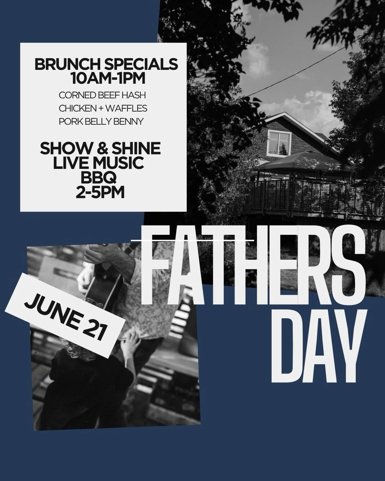 Lots happening this Fathers Day at The U-Turn!! Brunch specials from 10am-1pm followed by a patio party from 2-5pm with life music, a show and shine and BBQ specials! Call or text 825-556-4400 to reserve your spot! Interested in featuring your car in