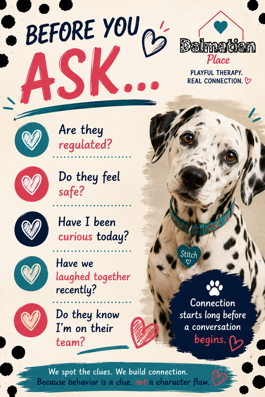 Stitch the therapy dog shares ways to connect with your teen