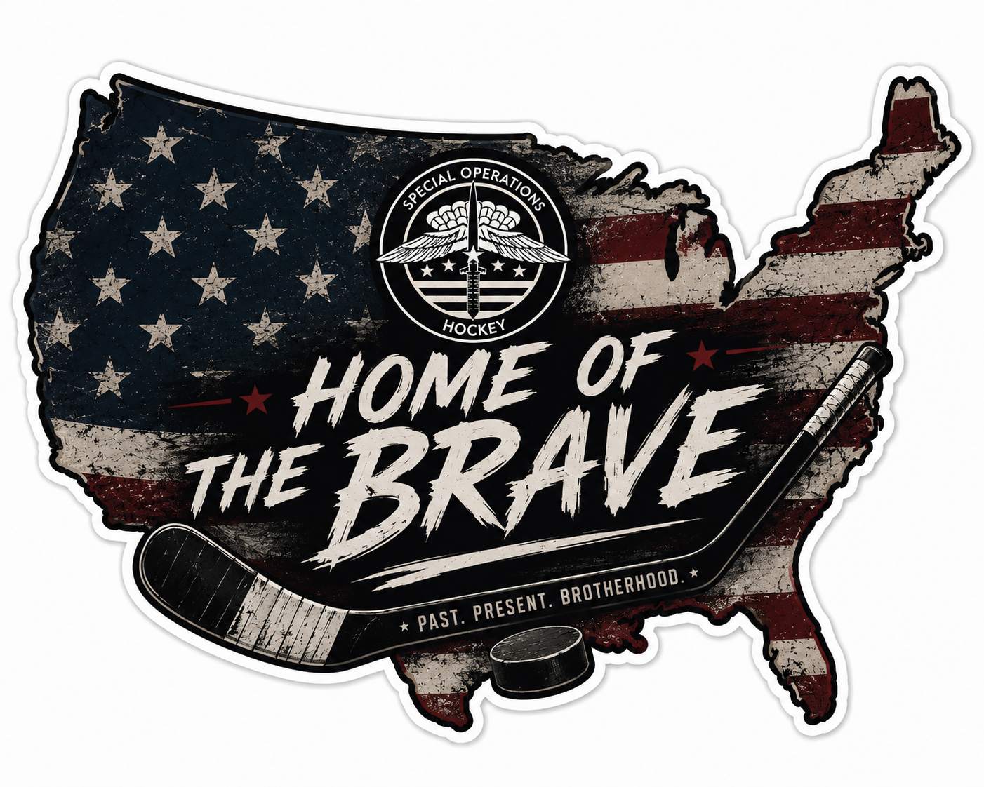 Home of The Brave Sticker