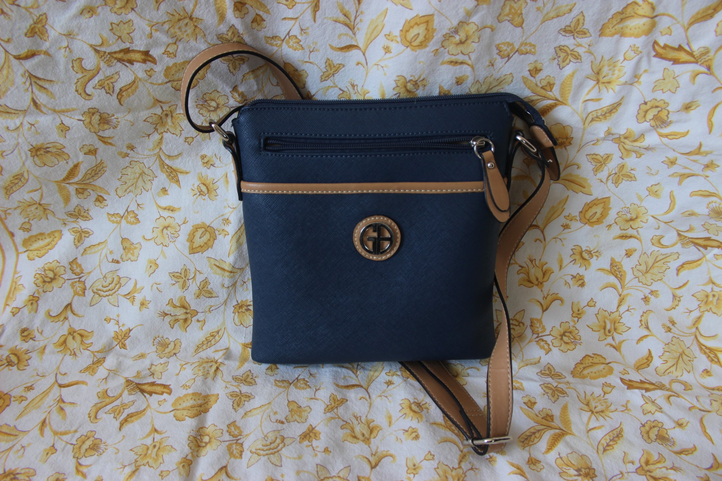 Giani Bernini Navy Blue Crossbody Bag