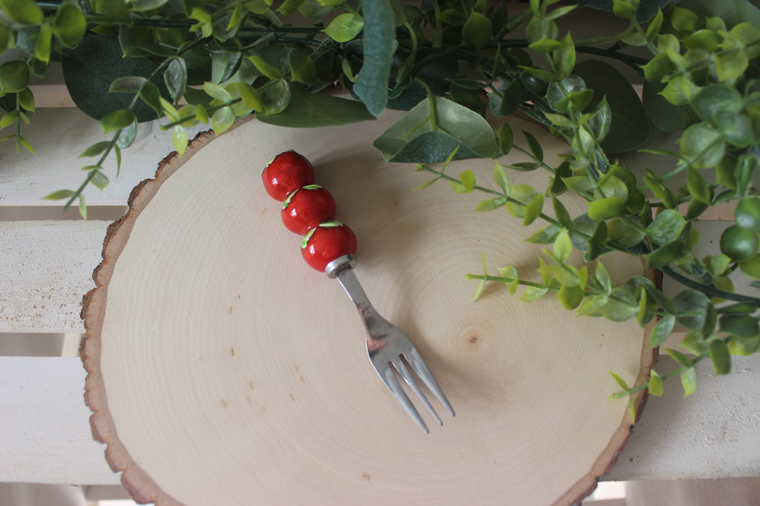 Vintage Tomato Handle Appetizer Fork